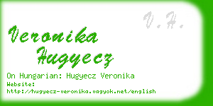 veronika hugyecz business card